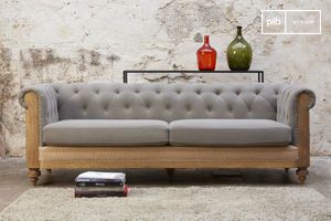 Homgoday Mobili Divano Chesterfield a 2 Posti in Pelle Artificiale