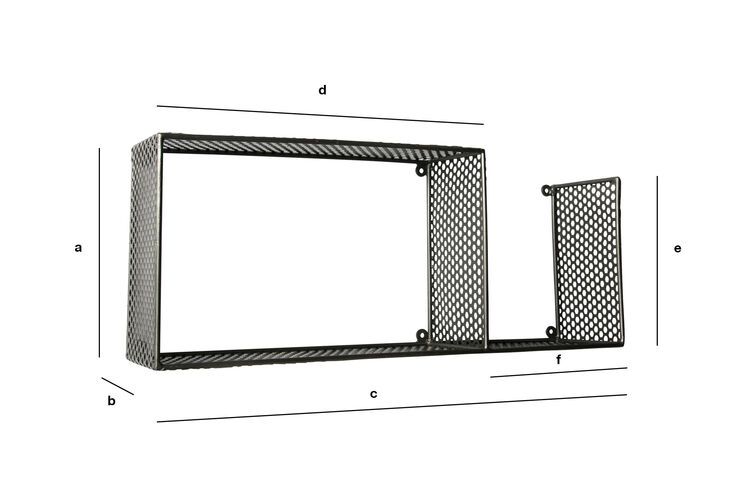 2 REGGI MENSOLA in metallo CROMATO - Store Plex D'Autore