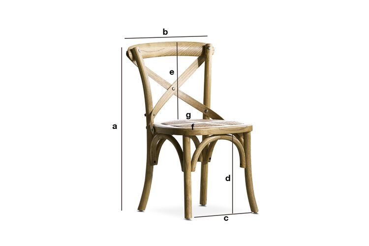 Sedia Pampelune bianca - Realizzata in legno faggio